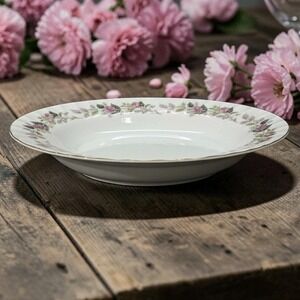 Creative Fine China Regency Rose Oval Serving Bowl, Vintage Porcelain Serveware